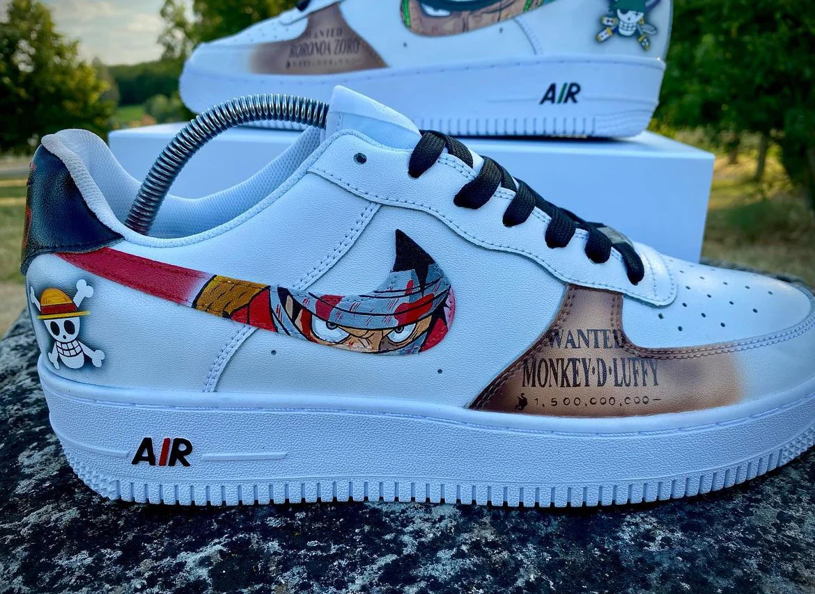 Air force1 custom luffy x Zoro One Piece Custom Titans Style Shoes Hand Painted