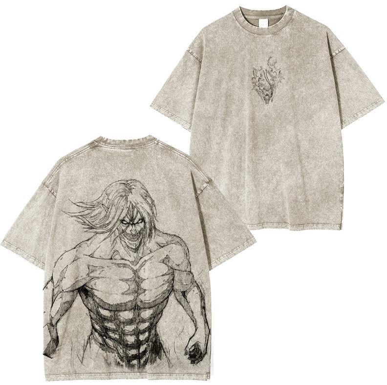 Attack on Titan Vintage Washed Unisex T-Shirt