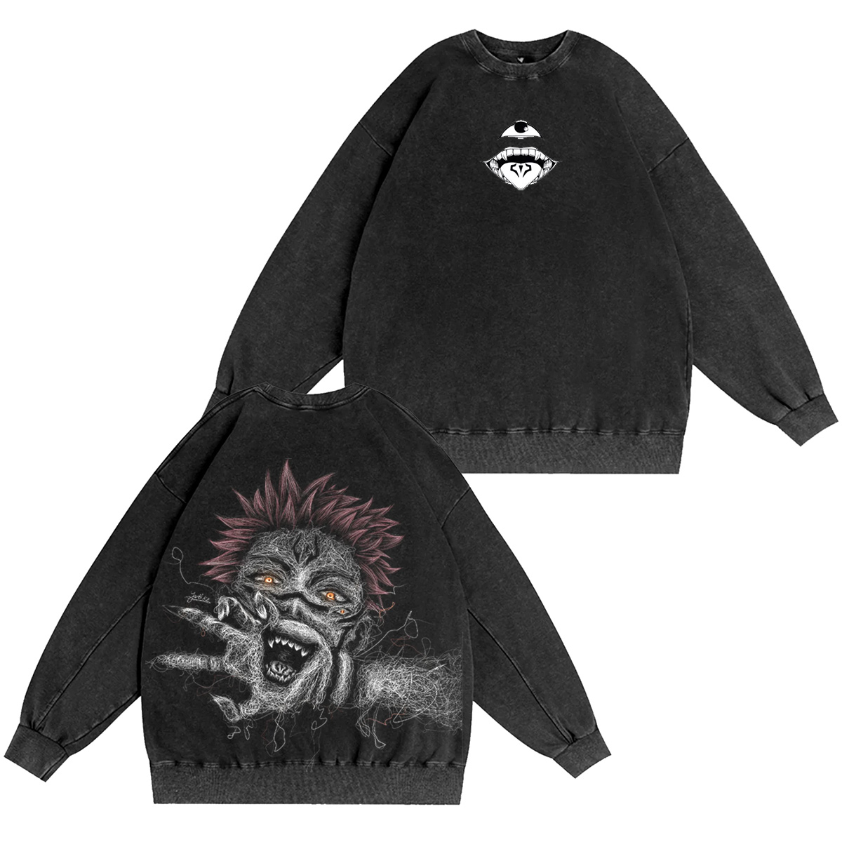 Jujutsu Kaisen :Ryomen Sukuna Vintage washed T-shirt/Crewneck/Hoodie
