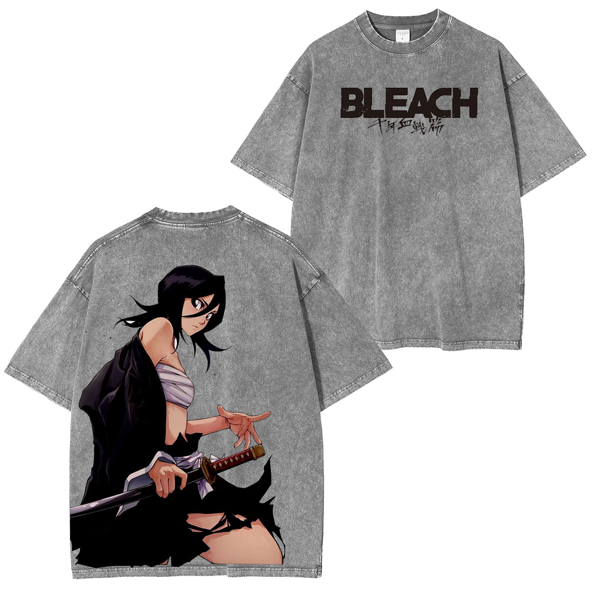 BLEACH :Kuchiki Rukia  Vintage washed T-shirt/Crewneck/Hoodie
