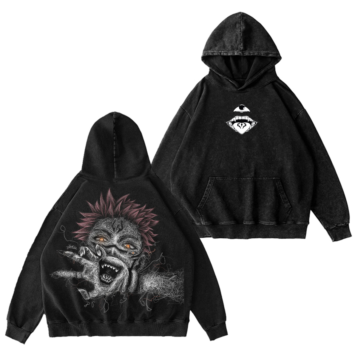 Jujutsu Kaisen :Ryomen Sukuna Vintage washed T-shirt/Crewneck/Hoodie