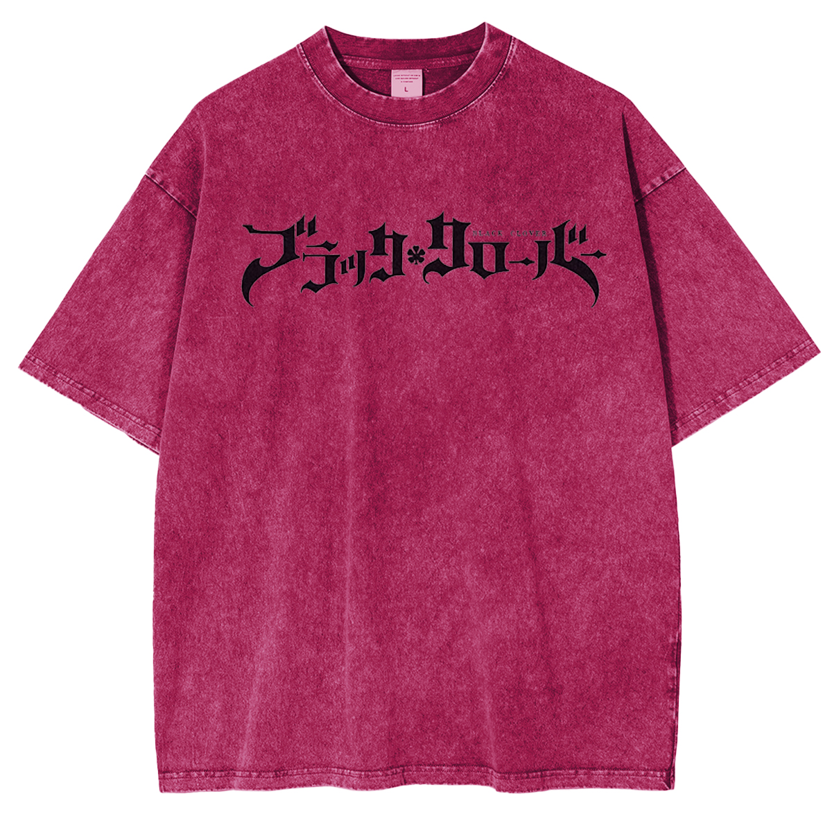 Black Clover Vintage Washed Oversize T-Shirt