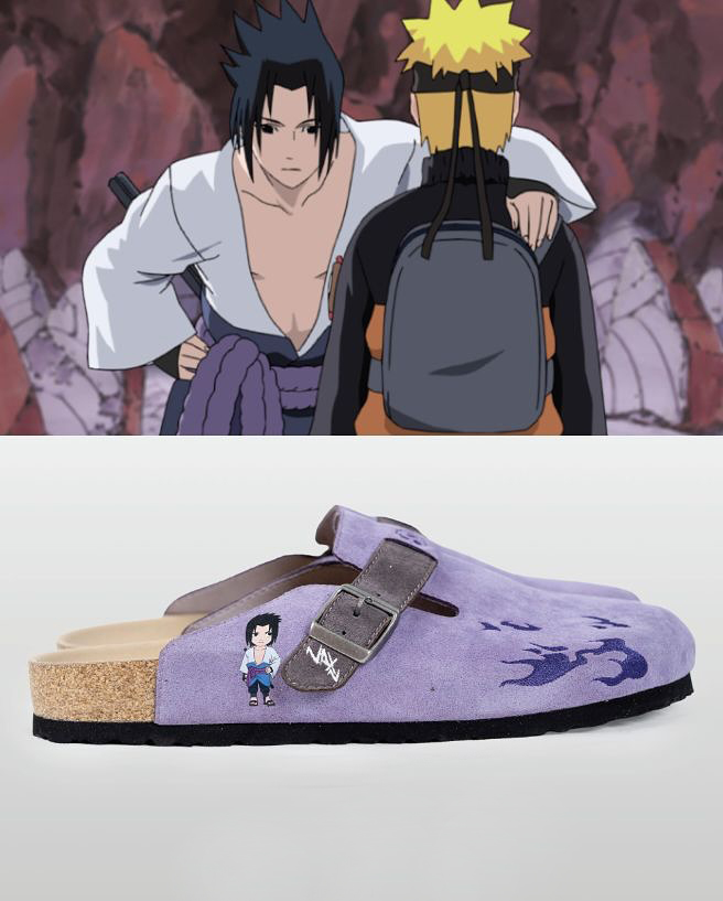 NARUTO Anime Unisex Boston Soft Footbed Suede Leather 