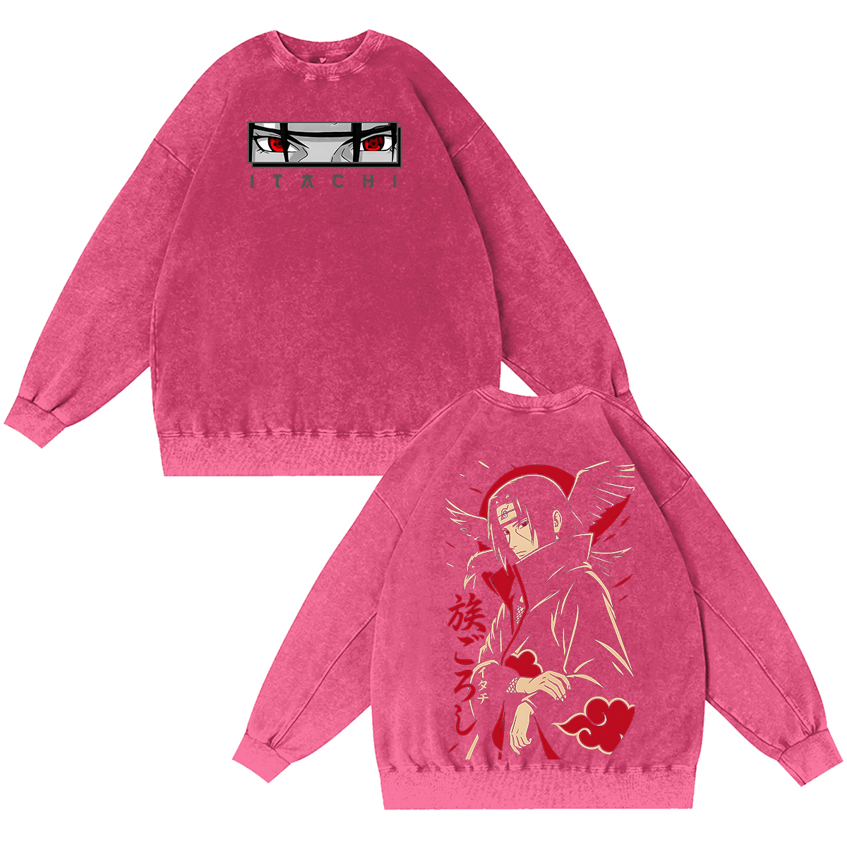 Itachi Uchiha-Naruto Vintage Washed T-shirt/Crewneck/Hoodie