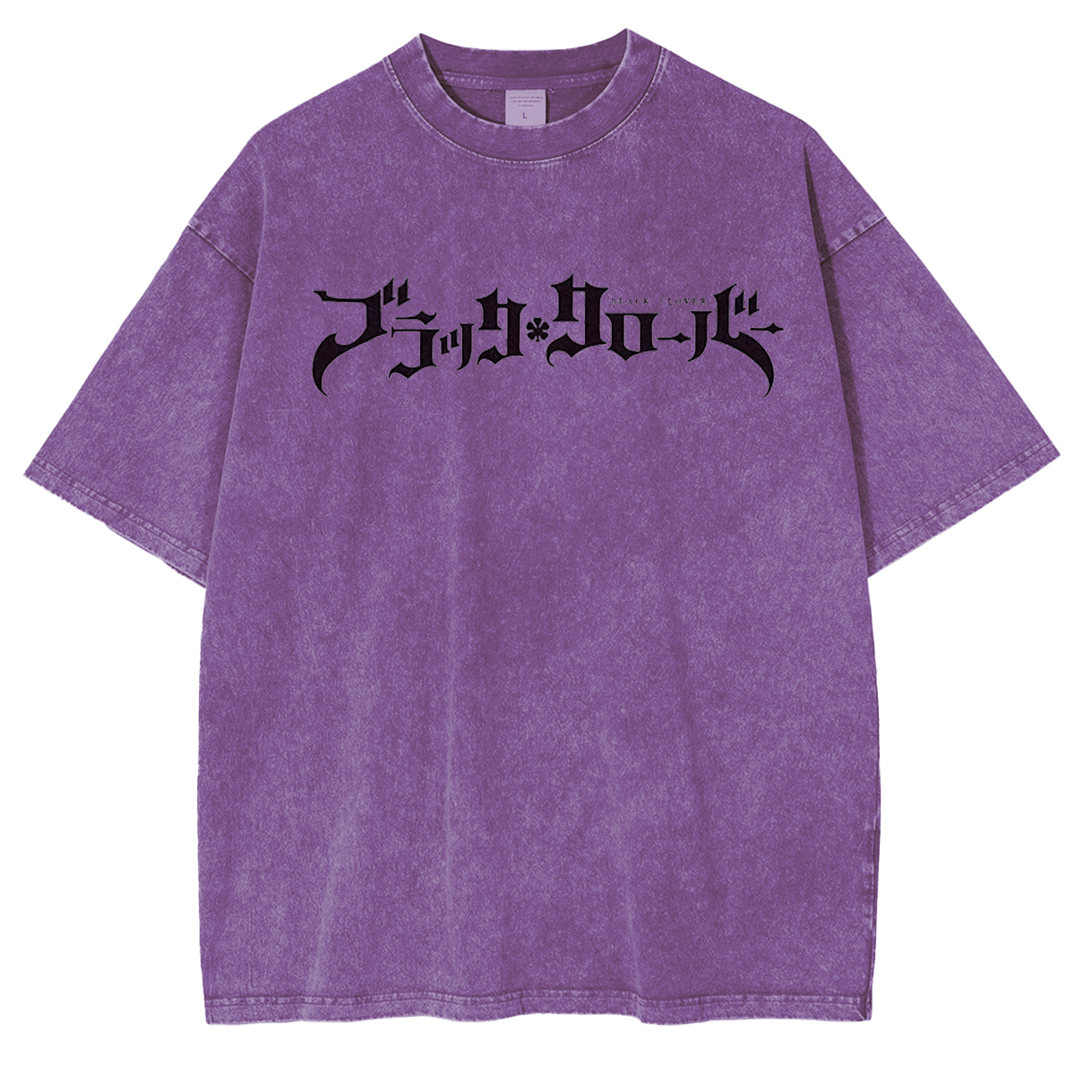 Black Clover Vintage Washed Oversize T-Shirt
