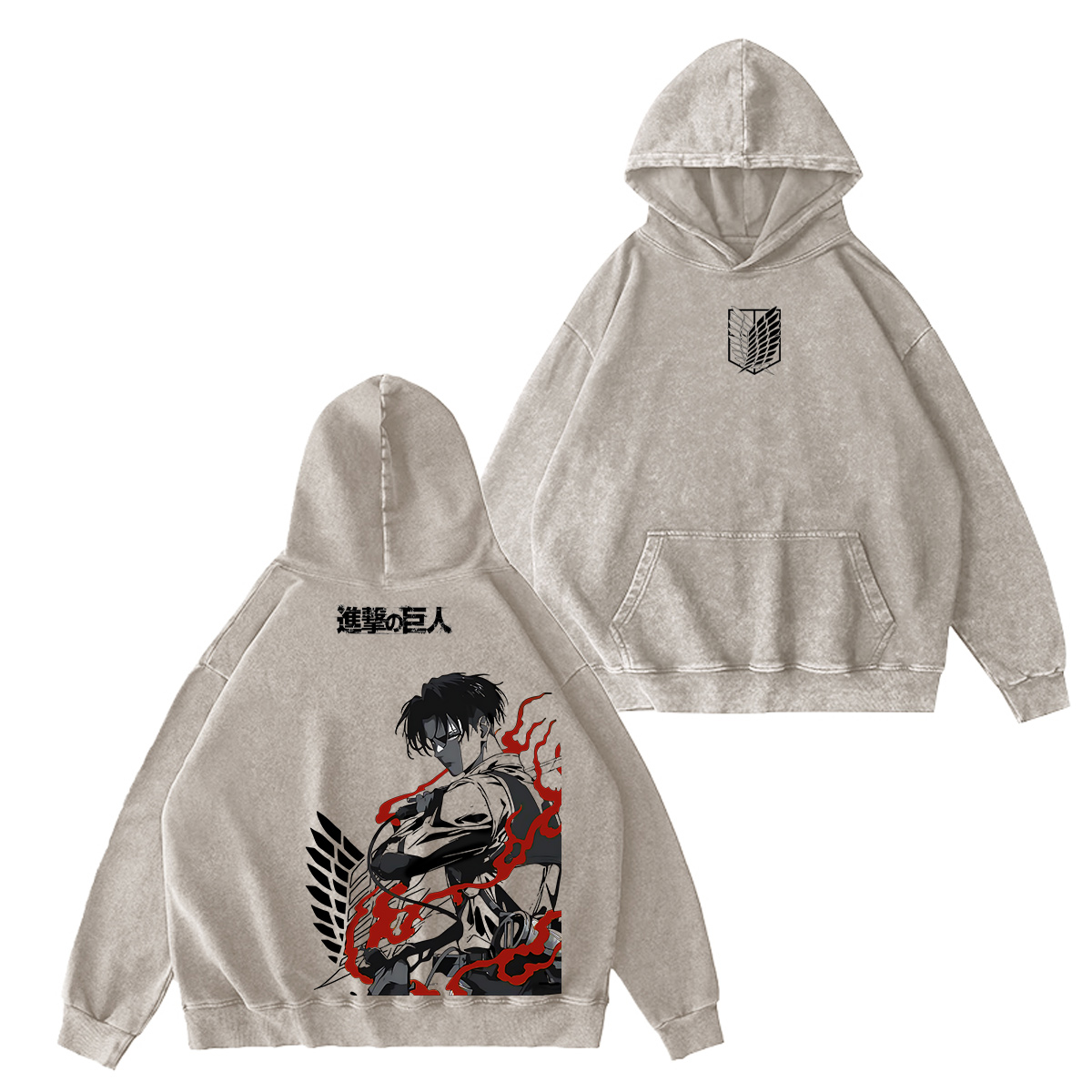 Attack on Titan Washed T-shirt/Crewneck/Hoodie