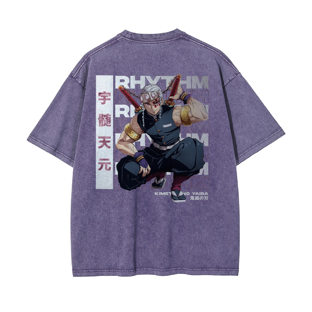 OG Tengen Uzui Vintage Oversized T-Shirt | Demon Slayer