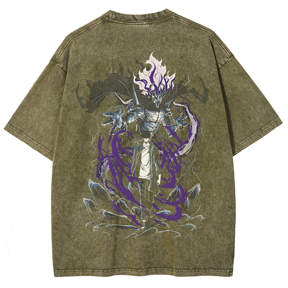 Solo Leveling Unisex Fit Washed T-Shirt