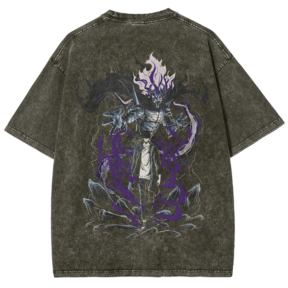 Solo Leveling Unisex Fit Washed T-Shirt