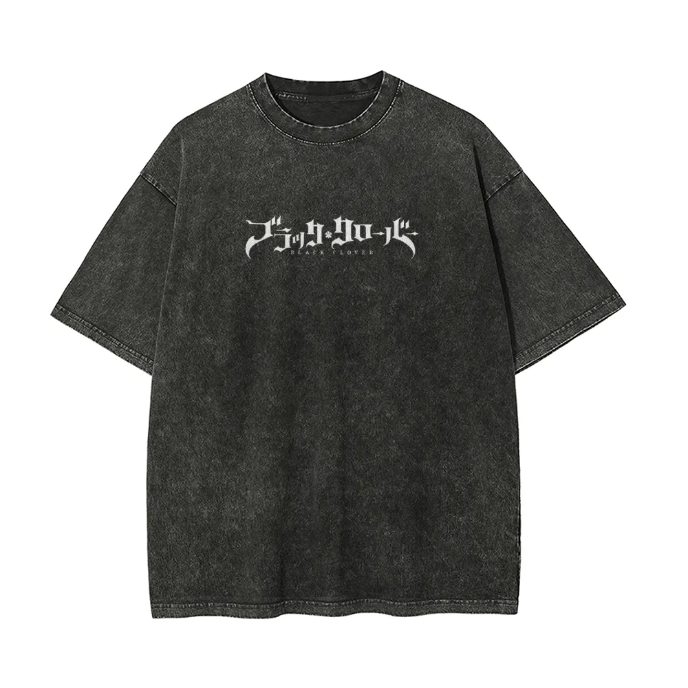 Black Clover Vintage Oversized T-Shirt