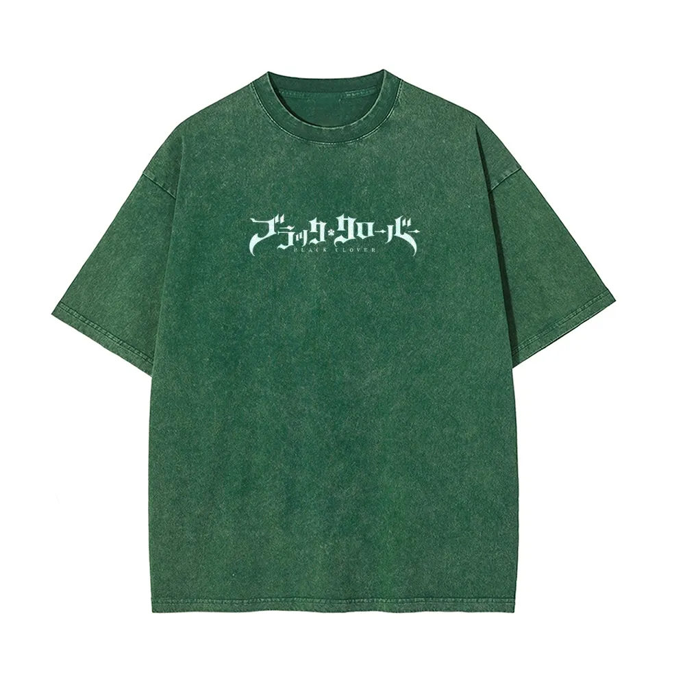 Black Clover Vintage Oversized T-Shirt