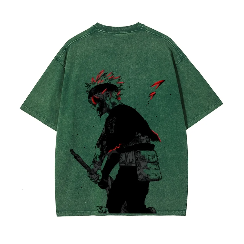 Black Clover Vintage Oversized T-Shirt