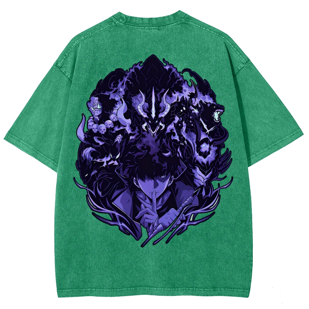 solo leveling Unisex Fit Washed T-Shirt 2501009735