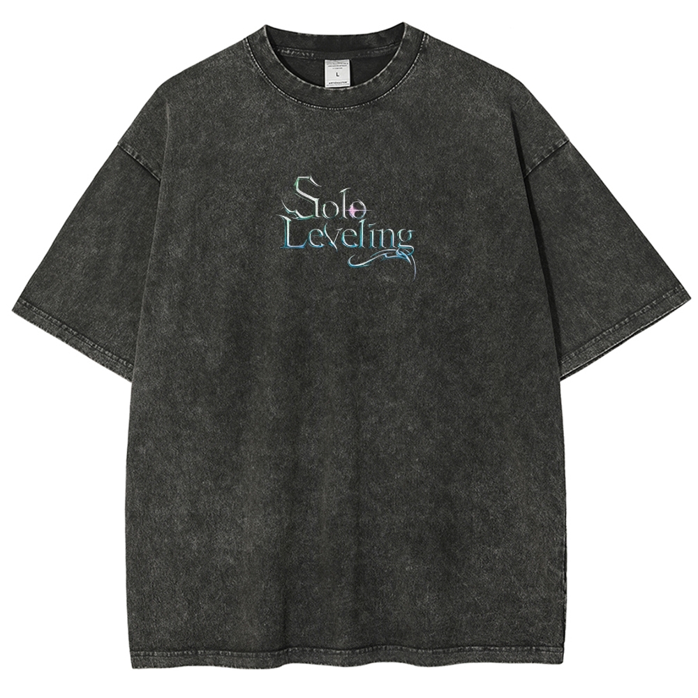 solo leveling Unisex Fit Washed T-Shirt 2501009736