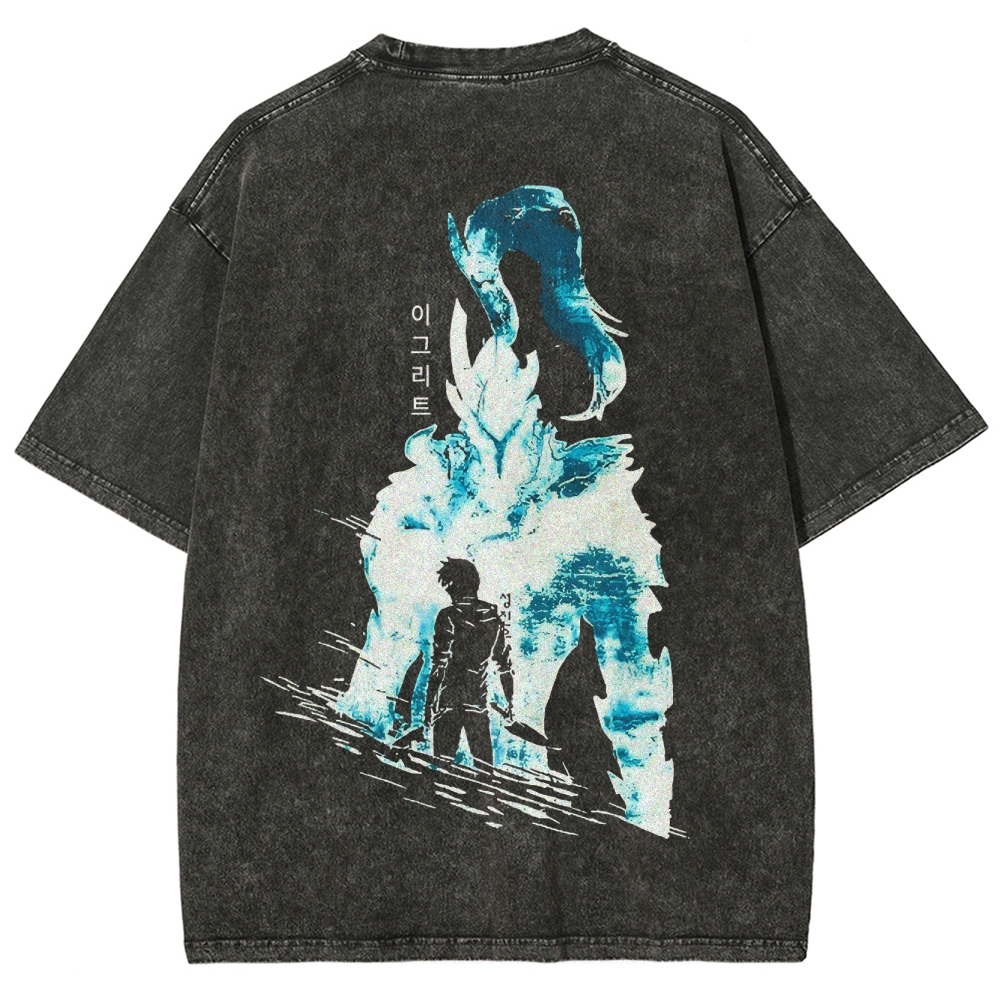 solo leveling Unisex Fit Washed T-Shirt 2501009736