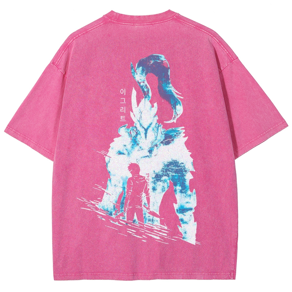 solo leveling Unisex Fit Washed T-Shirt 2501009736