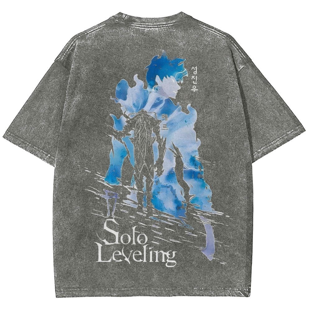 solo leveling Unisex Fit Washed T-Shirt 2501009737