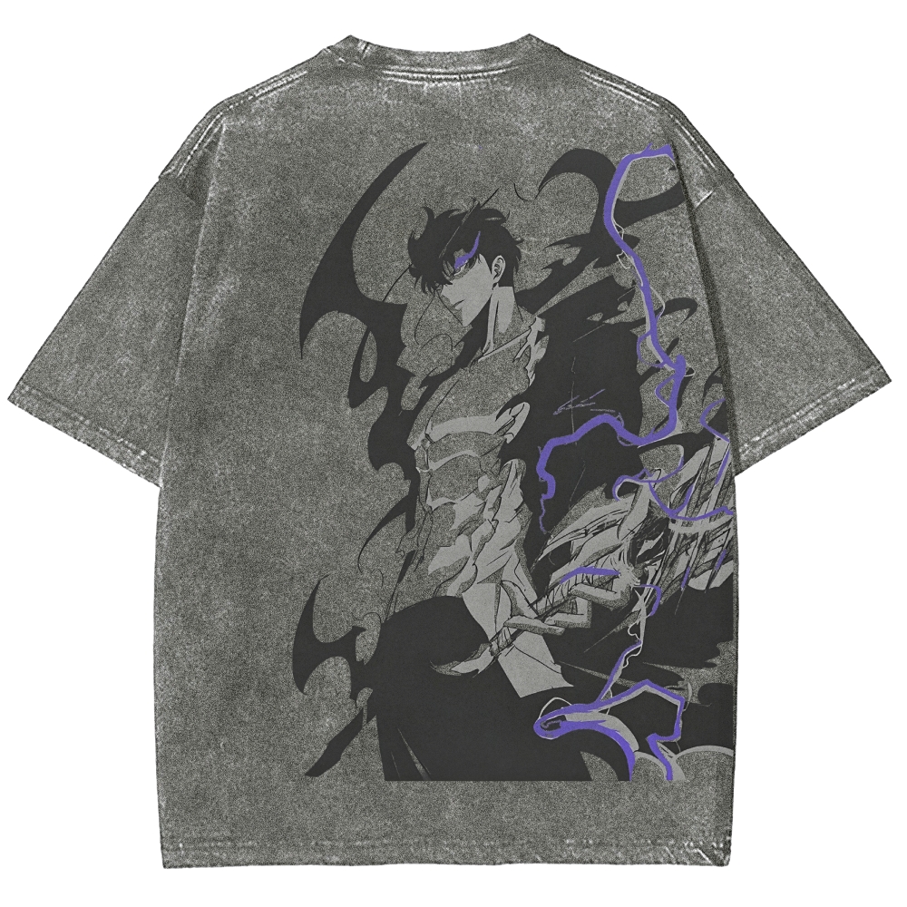 solo leveling Unisex Fit Washed T-Shirt 2501009739