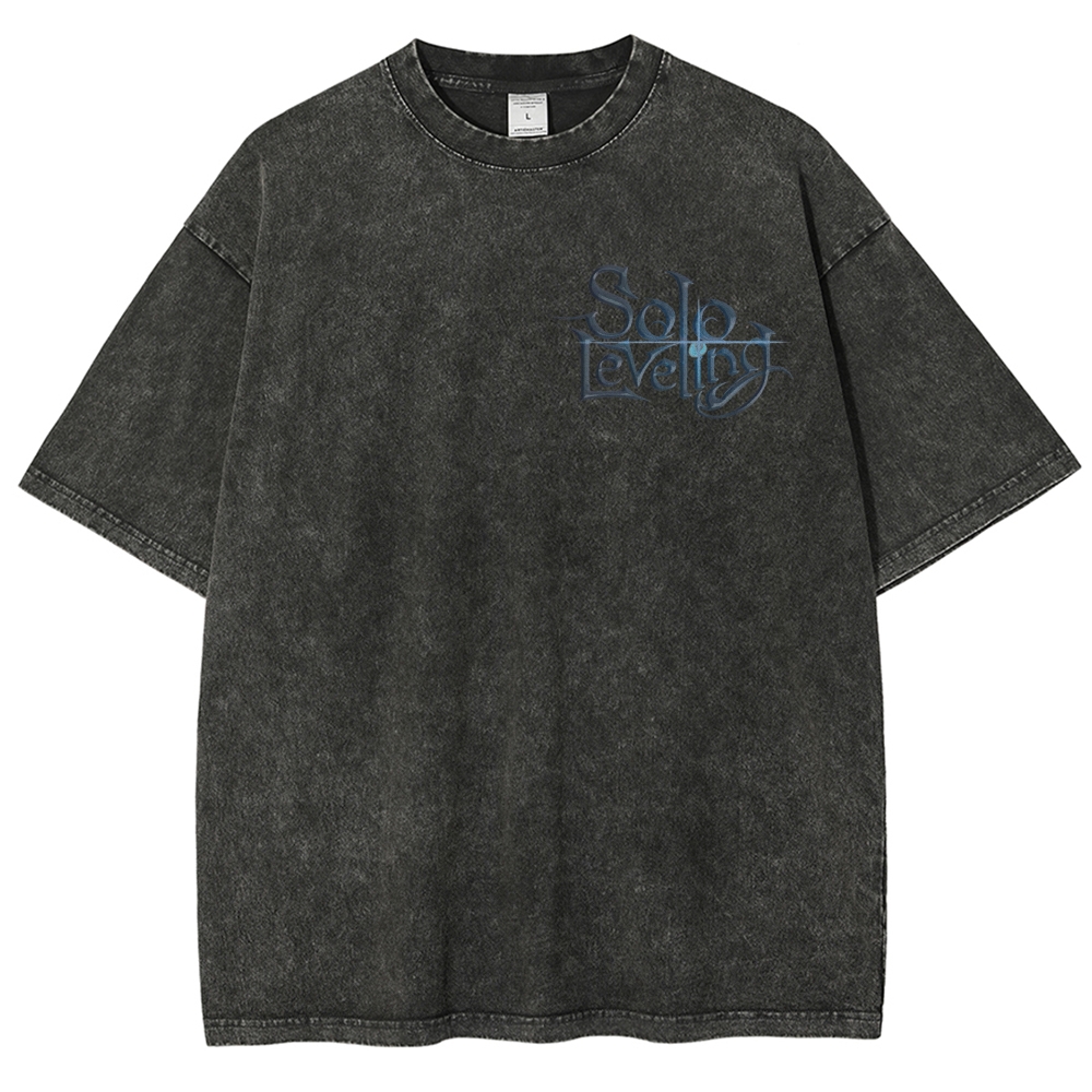 solo leveling Unisex Fit Washed T-Shirt 2502004266