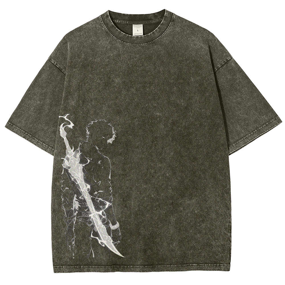 solo leveling Unisex Fit Washed T-Shirt 2502004280