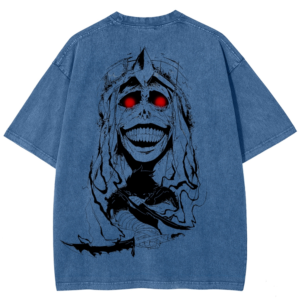 solo leveling Unisex Fit Washed T-Shirt 2502004303