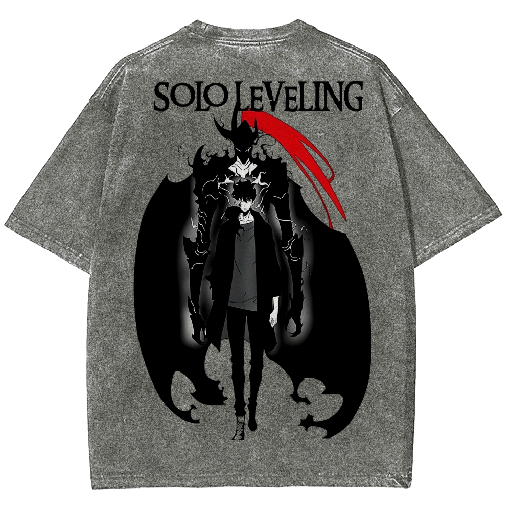 solo leveling Unisex Fit Washed T-Shirt 2502007458