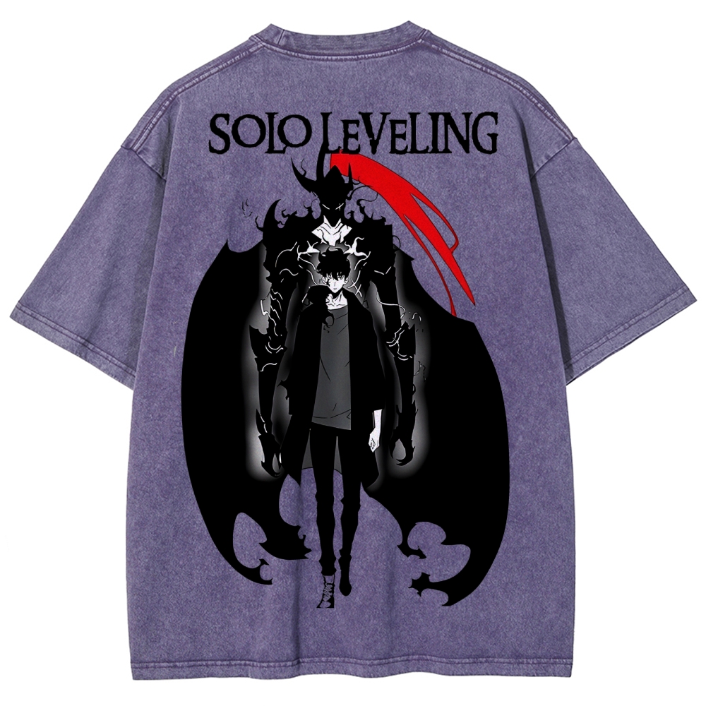 solo leveling Unisex Fit Washed T-Shirt 2502007458