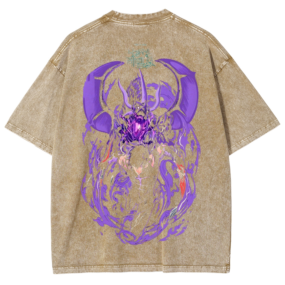 solo leveling Unisex Fit Washed T-Shirt 2502007467