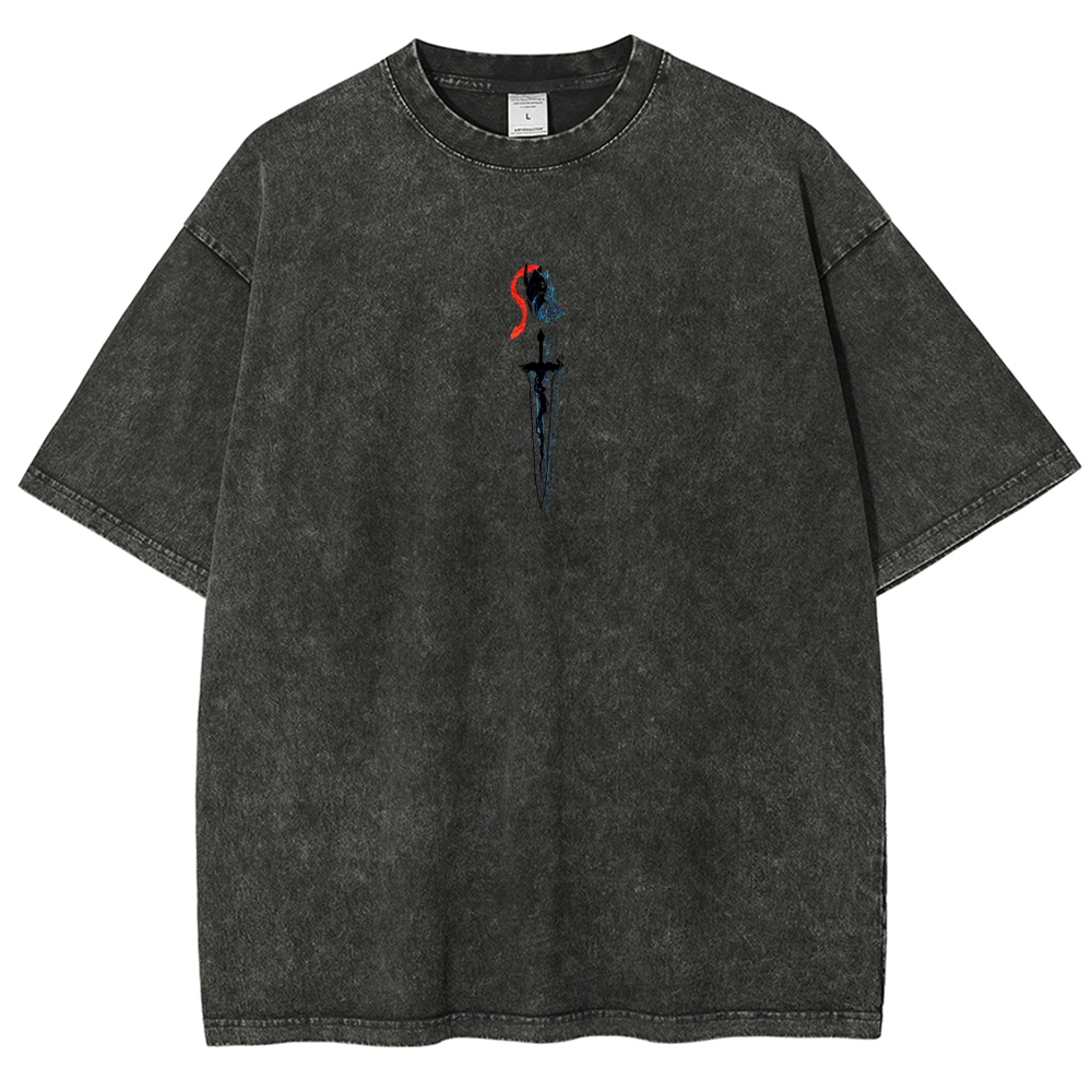 solo leveling Unisex Fit Washed T-Shirt 2502007472