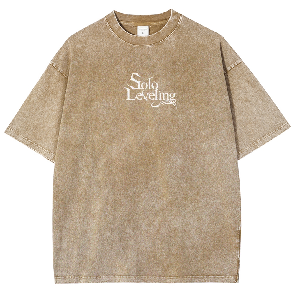 solo leveling Unisex Fit Washed T-Shirt 2502007479