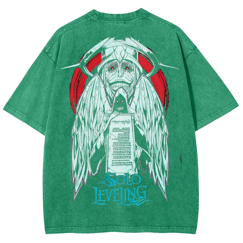 solo leveling Unisex Fit Washed T-Shirt 2502007479