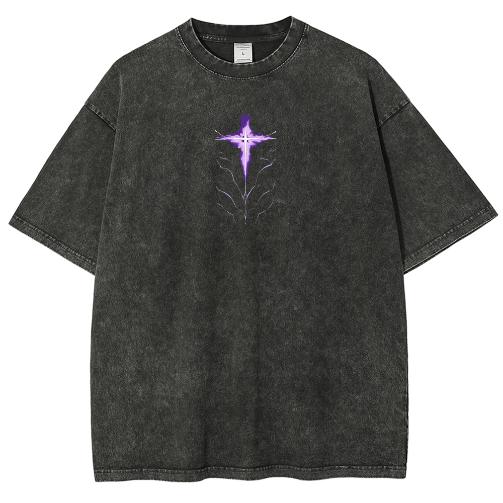 solo leveling Unisex Fit Washed T-Shirt 2502007484