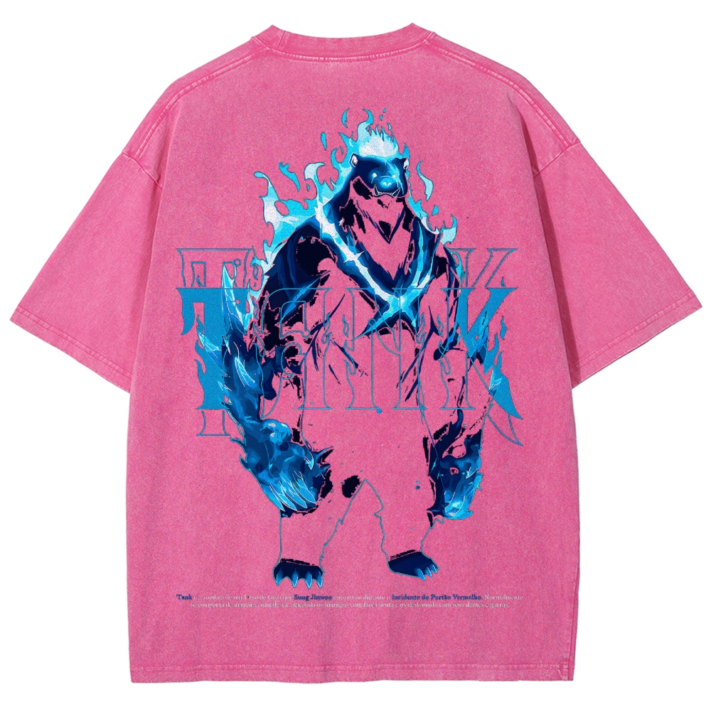 solo leveling Unisex Fit Washed T-Shirt 2502007514