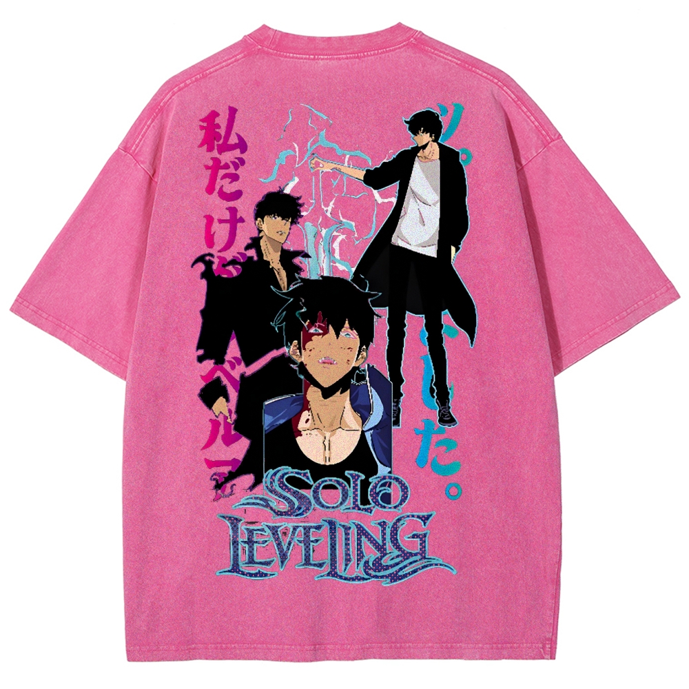 solo leveling Unisex Fit Washed T-Shirt 2502007534
