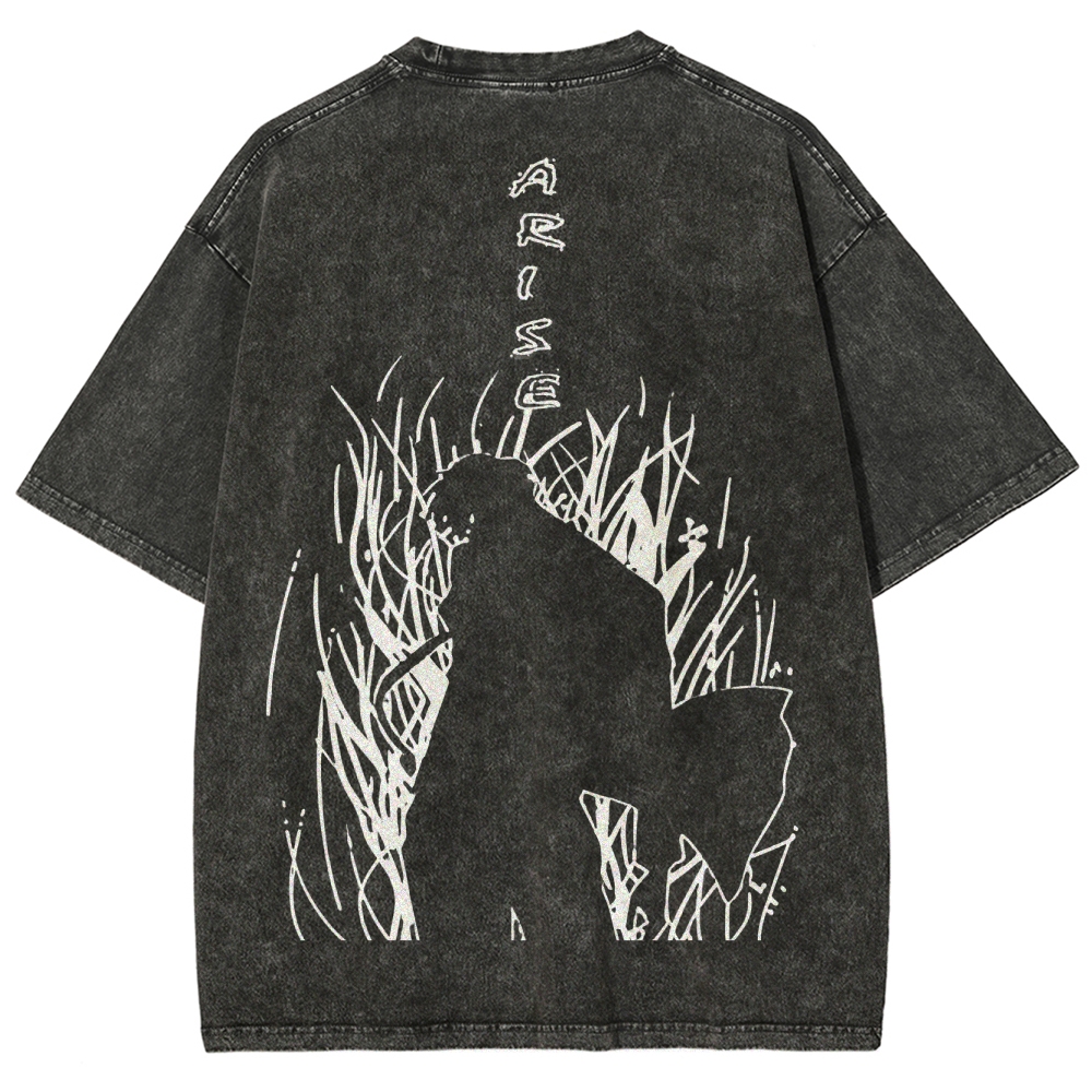 solo leveling Unisex Fit Washed T-Shirt 2502007607