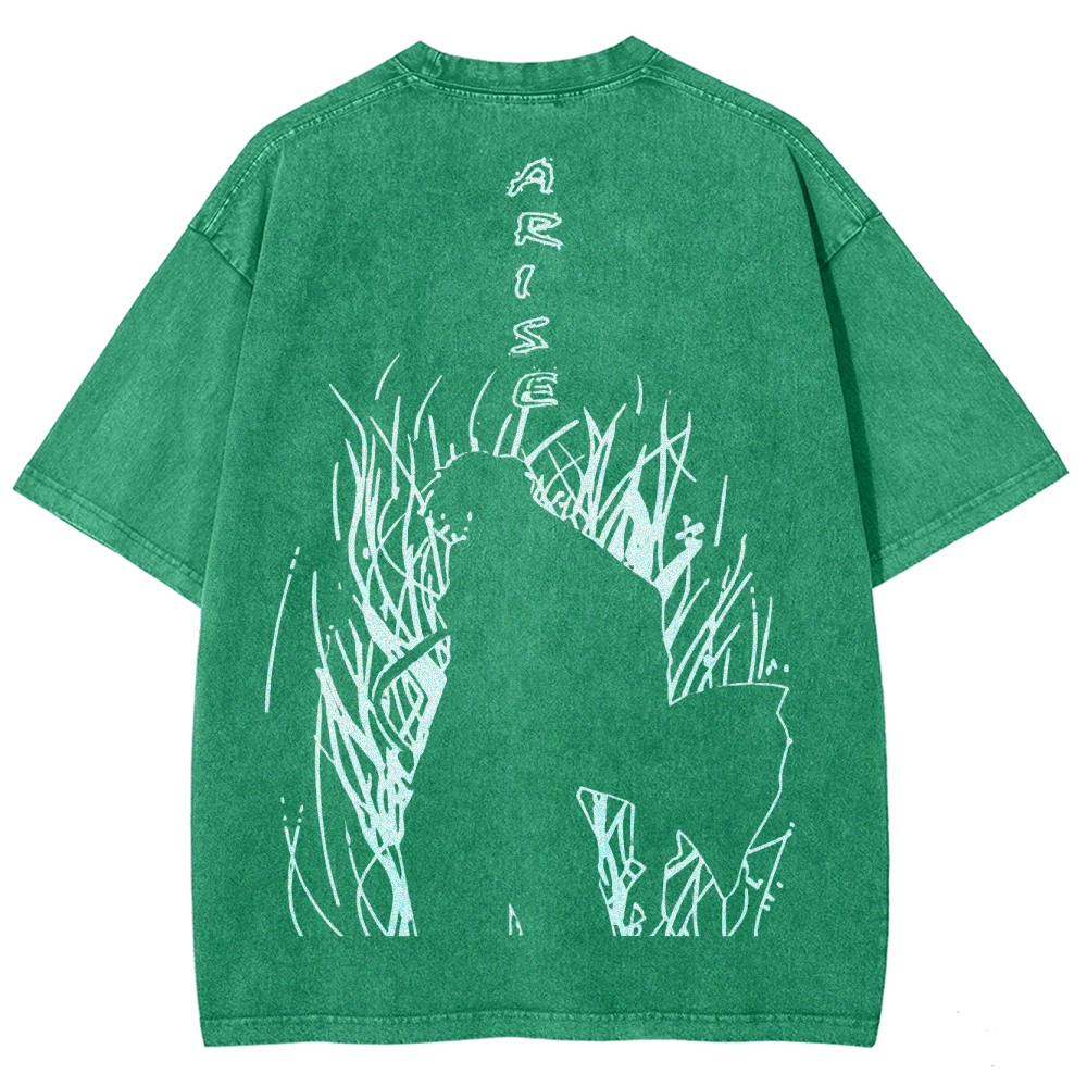 solo leveling Unisex Fit Washed T-Shirt 2502007607