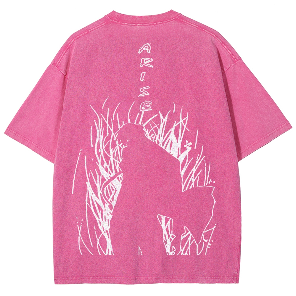 solo leveling Unisex Fit Washed T-Shirt 2502007607