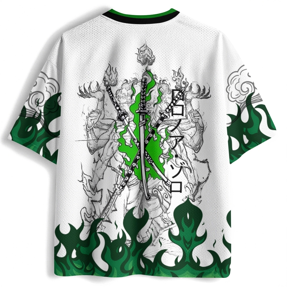 One Piece Roronoa Zoro Luffy Anime Football Jersey