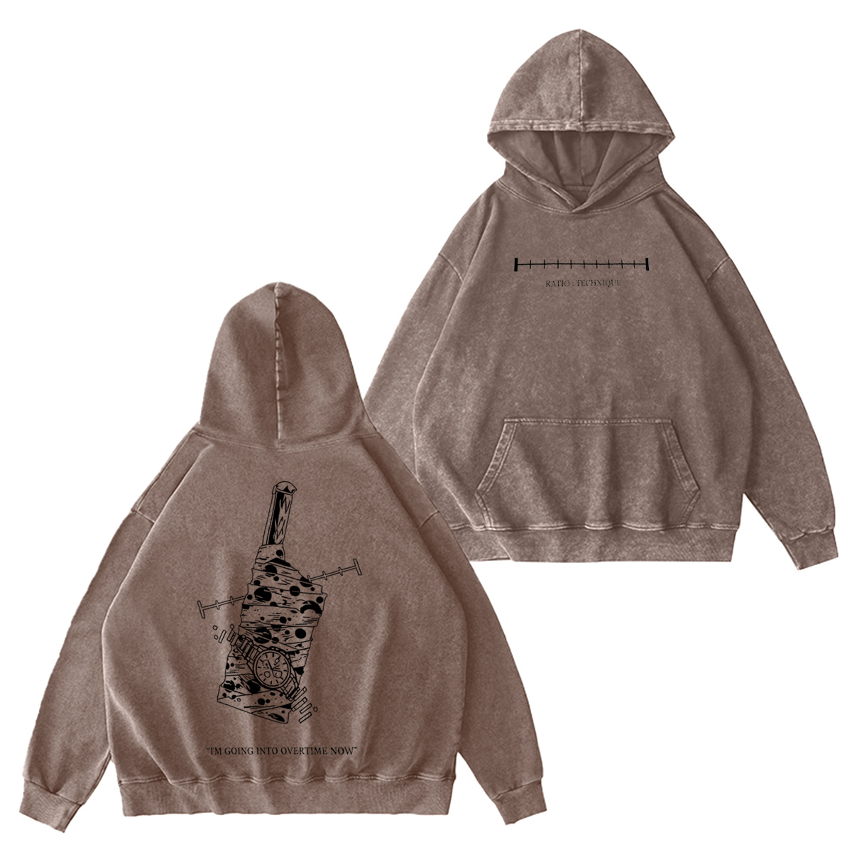��IM GOING INTO OVERTIME NOW�� funny Vintage washed T-shirt/Crewneck/Hoodie