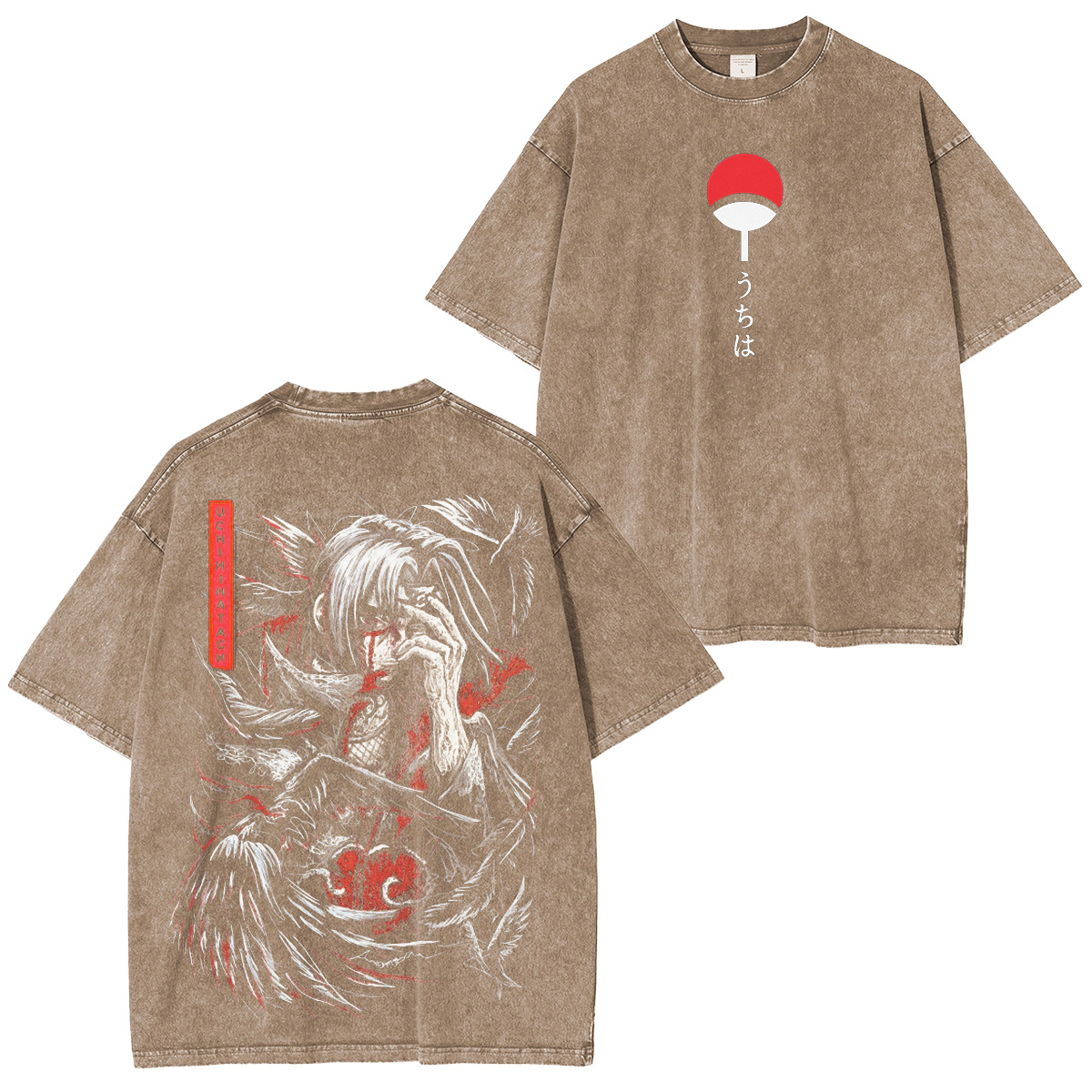 itachi Narutodrip Vintage Washed T-Shirt
