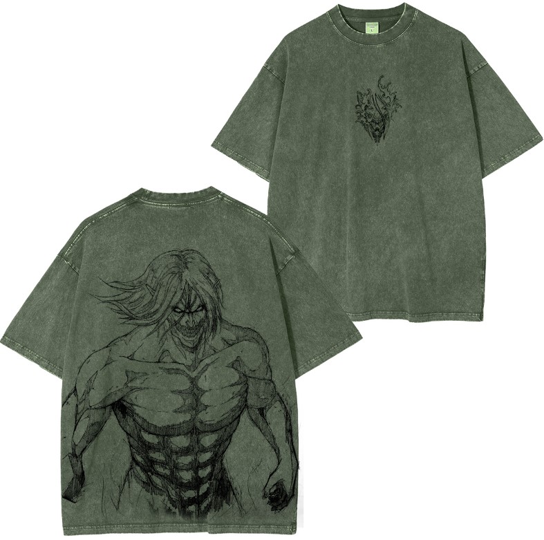 Attack on Titan Vintage Washed Unisex T-Shirt