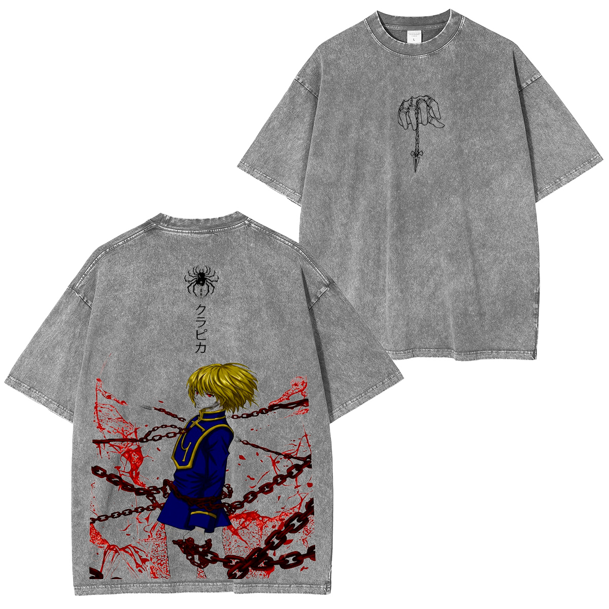 Hunter × Hunter. Kurapika Vintage washed T-shirt/Crewneck/Hoodie