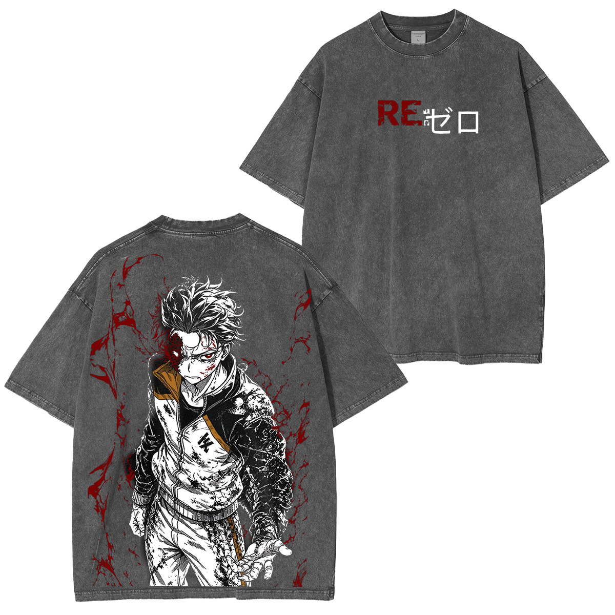 Natsuki Subaru Anime Unisex Washed T-shirt/Hoodie