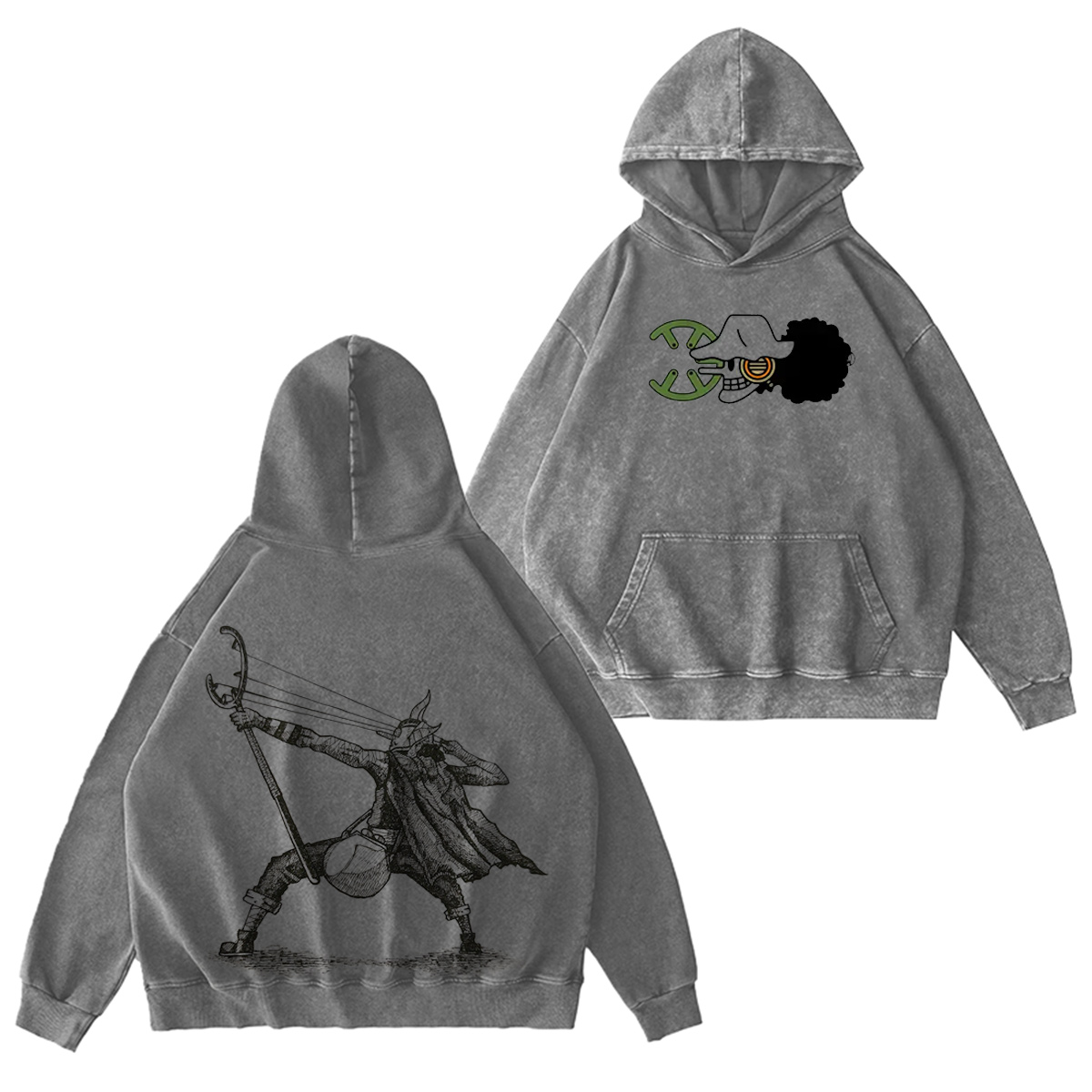 Sniper King Usopp washed T-shirt/Crewneck/Hoodie