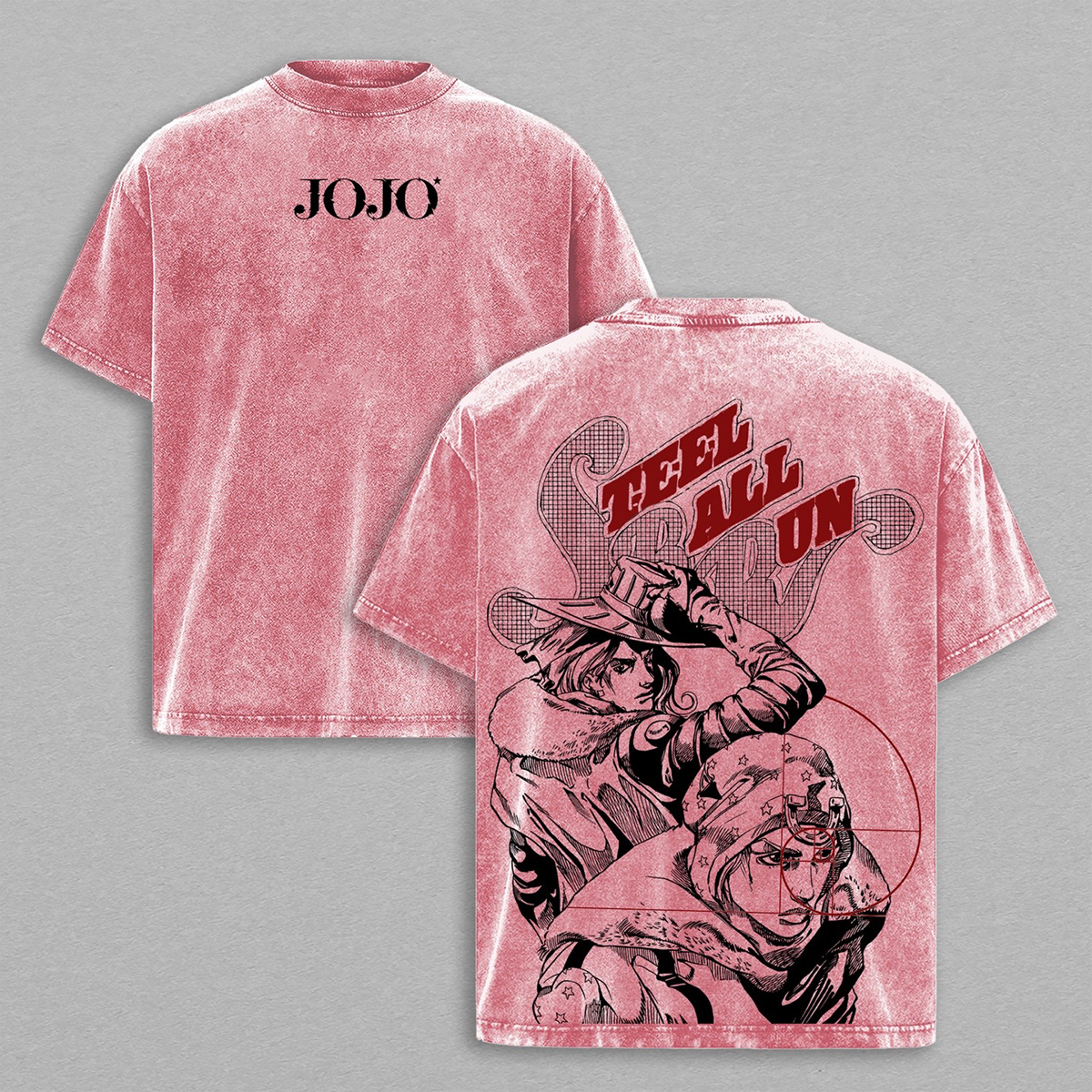 JoJo's Bizarre Adventure Vintage washed T-shirt/Crewneck/Hoodie