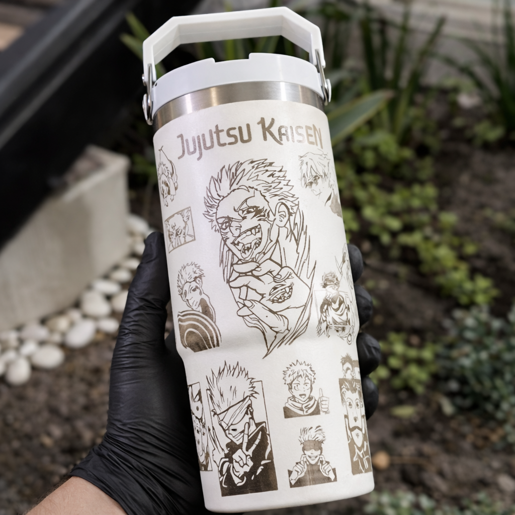 Jujutsu Kaisen Themed engraved Stanley Tumbler Cup