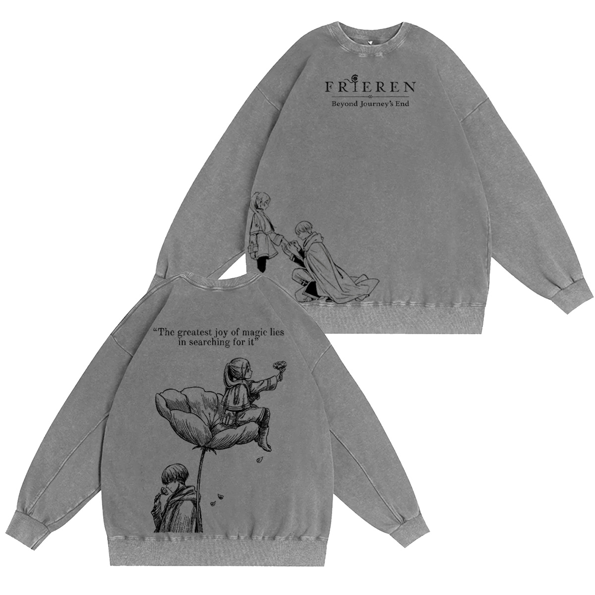 Frieren: Beyond Journey's End Washed T-shirt/Crewneck/Hoodie