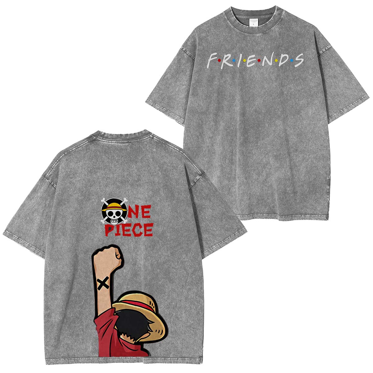 One Piece Vintage Washed Unisex T-Shirt