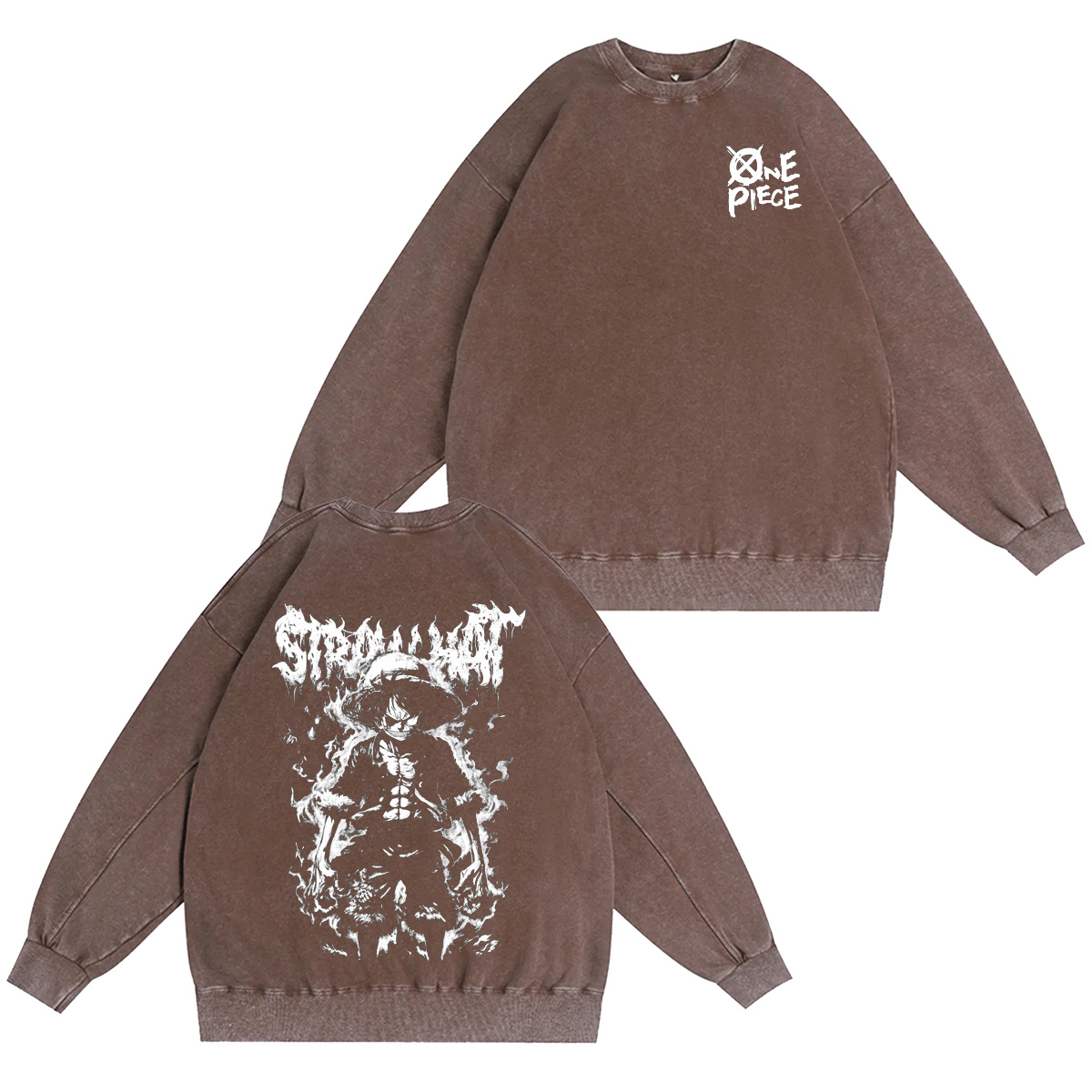 One Piece Washed T-shirt/Crewneck/Hoodie