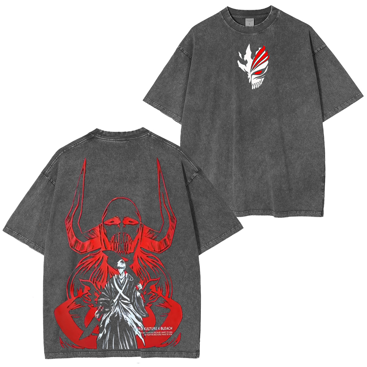 Ichigo Kurosaki Hollow Mark Bleach Washed T-shirt/Crewneck/Hoodie
